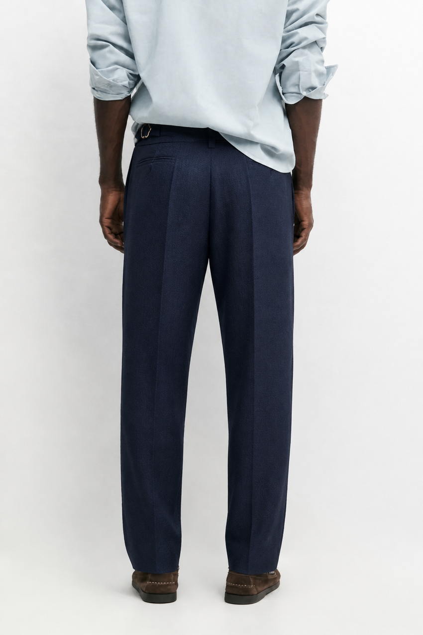 Melo Sanxian High-Waist Straight Pants