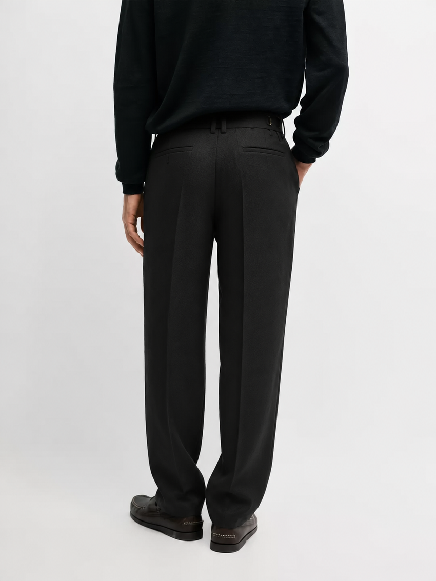 Melo Sanxian High-Waist Straight Pants
