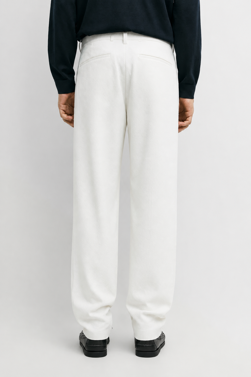 Melo Sanxian High-Waist Straight Pants
